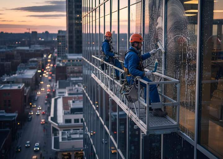 Nettoyage vitres en hauteur Toulouse